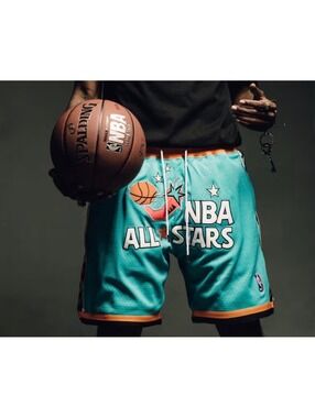 NWT Mitchell & Ness x Just Don 1996 NBA All-Star Game Authentic Shorts size M